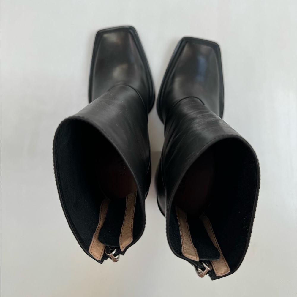 Alias Mae black leather square toe heeled boots - Picture 4 of 5